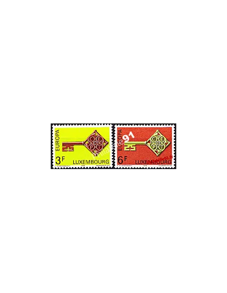 Timbres du LUXEMBOURG n° 724 - 725 - EUROPA 1968