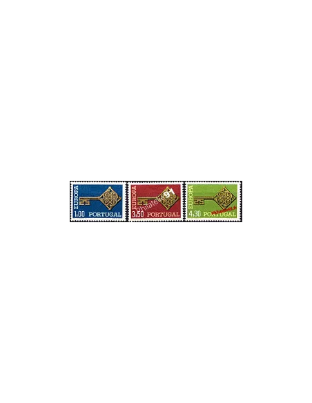timbres du Portugal n°1032 à 1034 - EUROPA 1968