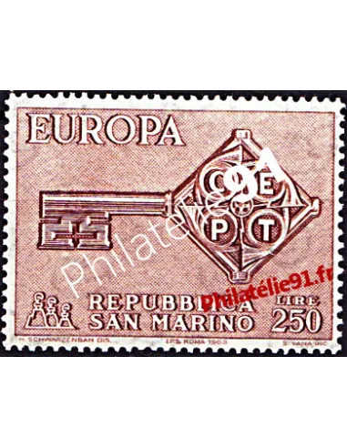 Timbre de Saint Marin n° 720 - EUROPA 1968
