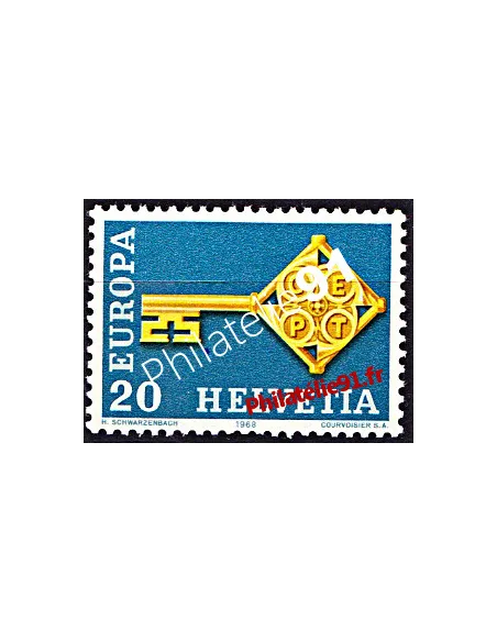 Timbres de SUISSE n° 806 - EUROPA 1968