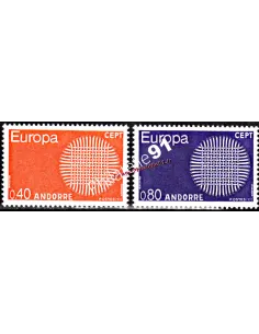 Timbres neufs d'Andorre Français n° 202 à 203 - Thématique : europa