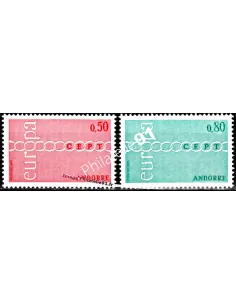Timbres neufs d'Andorre Français n° 212 à 213 - Thématique : europa