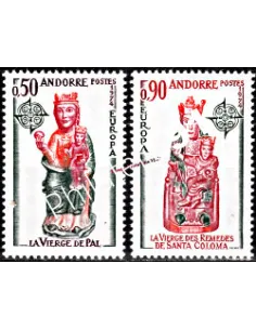 Andorre Français n° 237 à 238, Europa, collection timbres d'Europe