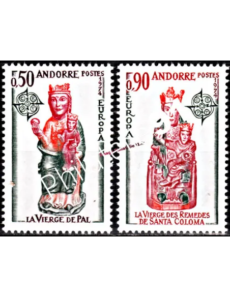 Andorre Français n° 237 à 238, Europa, collection timbres d'Europe