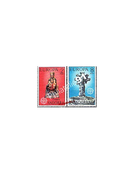 Timbres d’Andorre Espagnol n° 81 et 82 - EUROPA 1974
