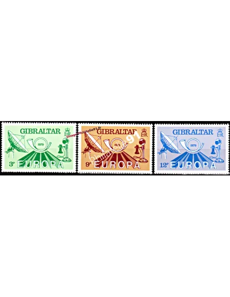 Gibraltar - n° 393 à 395 - EUROPA 1979 - Histoire postale