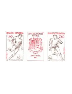 Timbres d'Andorre français n° 302A - Thème football - Timbres Andorre