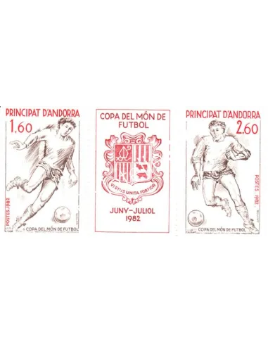Timbres d'Andorre français n° 302A - Thème football - Timbres Andorre