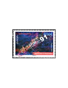 Timbre d'Andorre Français n° 673 - Thématiques: Europa et espace