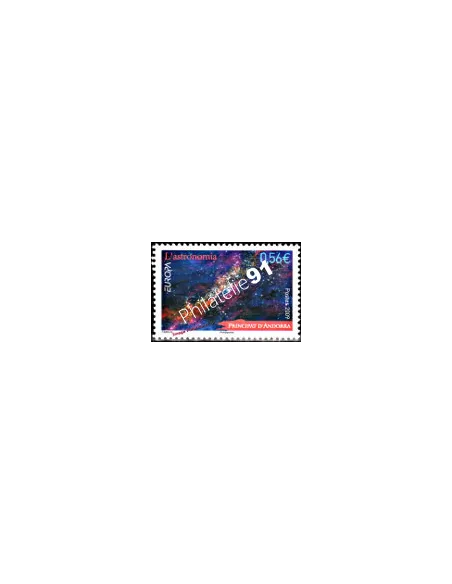 Timbre d'Andorre Français n° 673 - Thématiques: Europa et espace