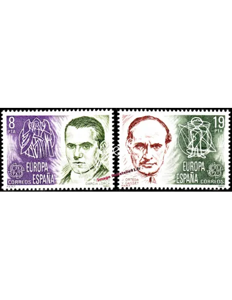 ESPAGNE - n° 2214 à 2215 - EUROPA 1980 - Personnages célèbres