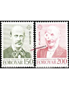 ILES FEROE n° 47 à 48 - Personnages célèbres - Timbres EUROPA 1980