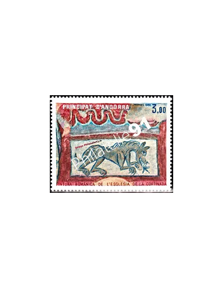 Andorre français - n° 305 - Peinture romaneThème art