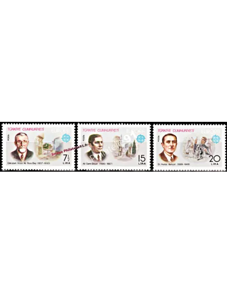 TURQUIE - n° 2289 à 2281 - EUROPA 1980 - Personnages célèbres