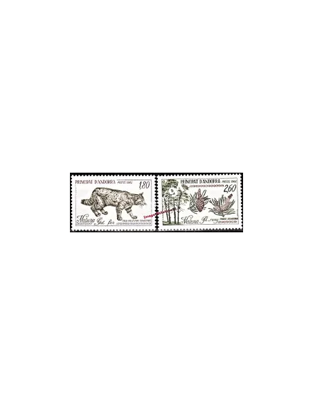 Timbres d'Andorre français n° 306 et 307