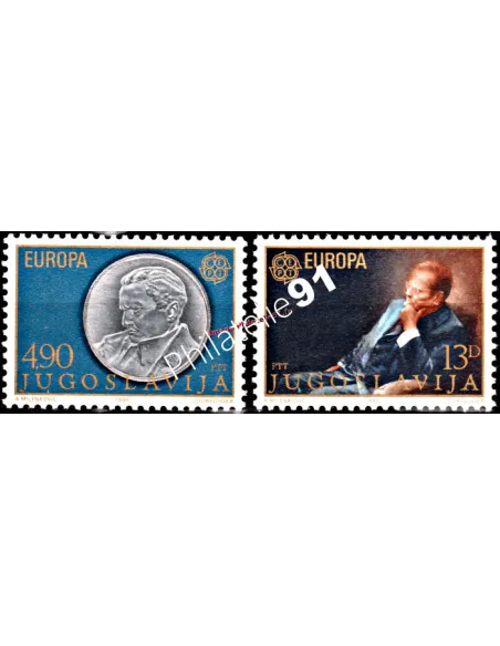 YOUGOSLAVIE - n° 1711 à 1712 - EUROPA 1980 - Personnages célèbres