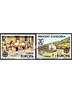 ANDORRE ESPAGNOL - n° 131 à 132 - EUROPA 1981 - Folklore