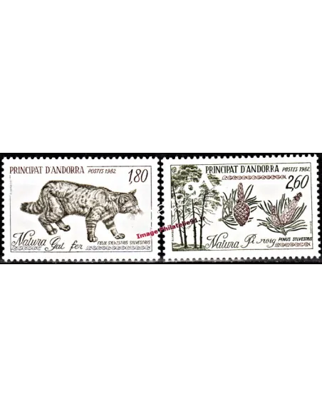 Timbres d'Andorre français n° 306 et 307