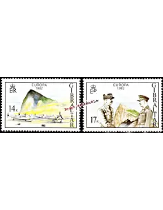 Timbres de GIBRALTAR n° 458 à 459 - EUROPA 1982 - Faits historiques