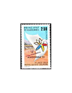 ANDORRE FRANCAIS - n° 401 - Fanion - Stade avec athlètes
