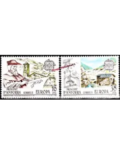 Andorre Espagnol - n° 158 à 159 - EUROPA 1983 - Grandes œuvres et génie humain