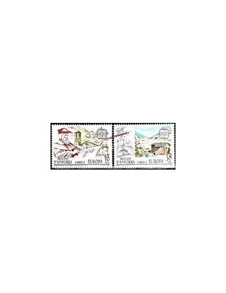 Andorre Espagnol - n° 158 à 159 - EUROPA 1983 - Grandes œuvres et génie humain