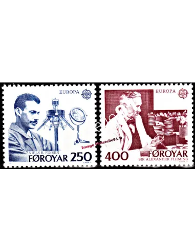 ILES FEROE - n° 78 à 79 - EUROPA 1983 - Grandes œuvres et génie humain