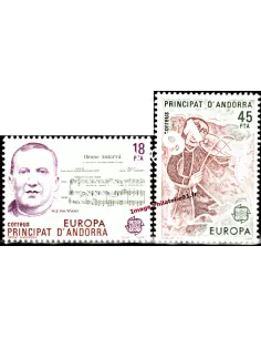 ANDORRE ESPAGNOL - n°172 à 173 - EUROPA 1985 - Année européenne de la musique