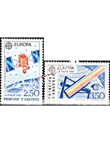 ANDORRE FRANCAIS - n° 402 - 403 - EUROPA - Espace