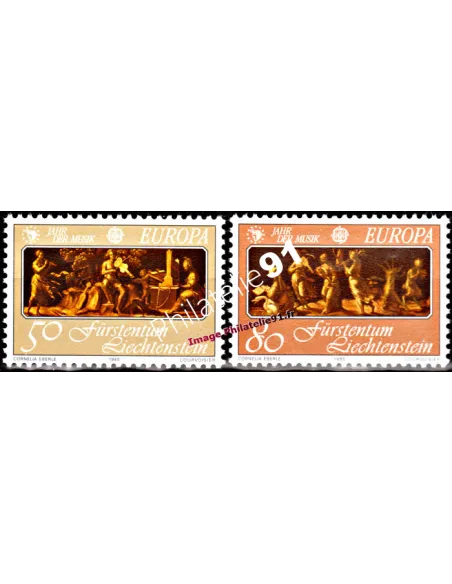 LIECHTENSTEIN - n° 807 à 808 - EUROPA 1985 - Année européenne de la musique