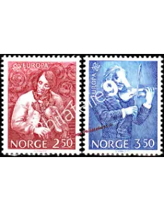 NORVEGE n° 880 à 881 - EUROPA 1985 - Année européenne de la musique