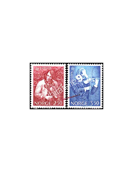 NORVEGE n° 880 à 881 - EUROPA 1985 - Année européenne de la musique