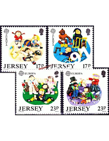 JERSEY - Timbres n° 474 à 477 - Europa - Collection timbres Europe,