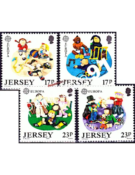 JERSEY - Timbres n° 474 à 477 - Europa - Collection timbres Europe,
