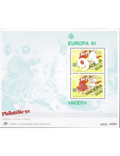 Bloc de timbres de MADERE n° 2 - EUROPA 1981 - Folklore