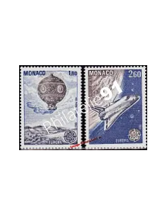 Timbres EUROPA - MONACO - n° 1365 à 1366 - Année 1983 - Génie humain
