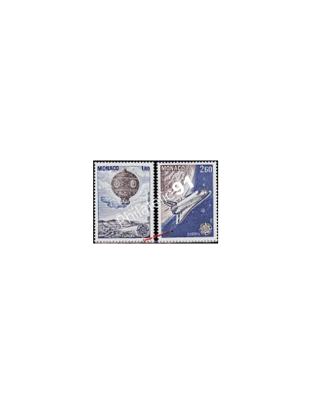 Timbres EUROPA - MONACO - n° 1365 à 1366 - Année 1983 - Génie humain