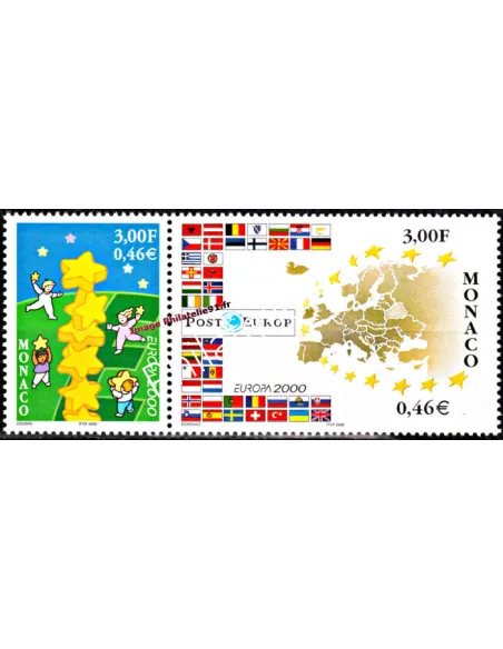 Timbres neufs de Monaco n° 2248 et 2249 - Thématique :Europa