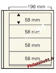 5 Feuilles "Spécial-dual" - 4 bandes - Réf. 614
