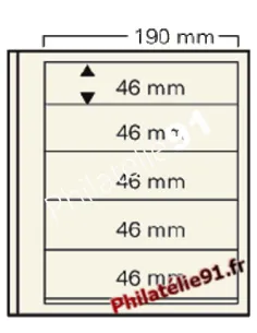 5 Feuilles "Spécial-dual" - 5 bandes - Réf. 615