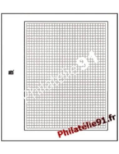 Matériel philatélique. Les feuilles neutres Blanches quadrillées pour reliures "Favorites" - Réf. 791