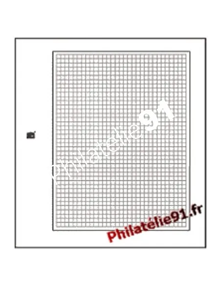 Matériel philatélique. Les feuilles neutres Blanches quadrillées pour reliures "Favorites" - Réf. 791
