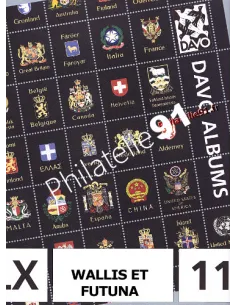 Feuilles complémentaires DAVO - WALLIS ET FUTUNA 2011 avec pochettes