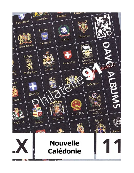 Feuilles complémentaires DAVO - Nouvelle Calédonie 2011 avec pochettes