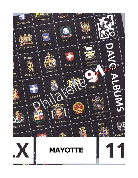 Feuilles complémentaires DAVO - MAYOTTE 2011 avec pochettes