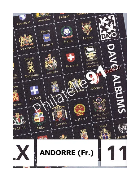 Feuilles complémentaires DAVO - Andorre français 2011 avec pochettes