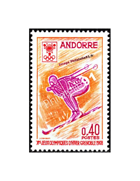 Timbre neuf d'Andorre Français n° 187 - Thématique : Jeux Olympiques
