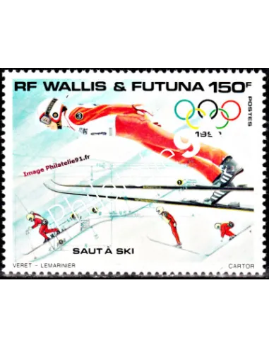 Timbre de WALLIS ET FUTUNA n° 425, ski, timbres des Dom-Tom