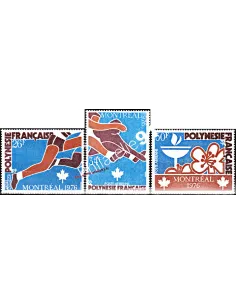 Timbres neufs de POLYNÉSIE - P.A. n°  110 à 112. Thématique : Jeux Olympiques