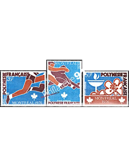 Timbres neufs de POLYNÉSIE - P.A. n°  110 à 112. Thématique : Jeux Olympiques